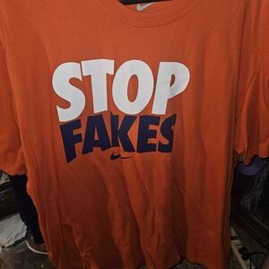 Nike Bright Orange Regular Fit Tee